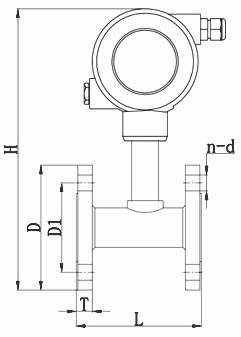 渦輪流量計產(chǎn)品外形尺寸